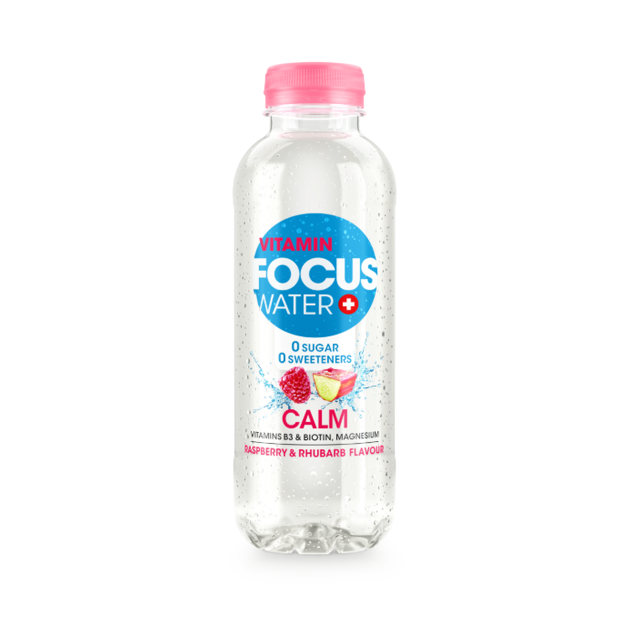 Focuswater Calm Rhubarbe & Framboise Pet*