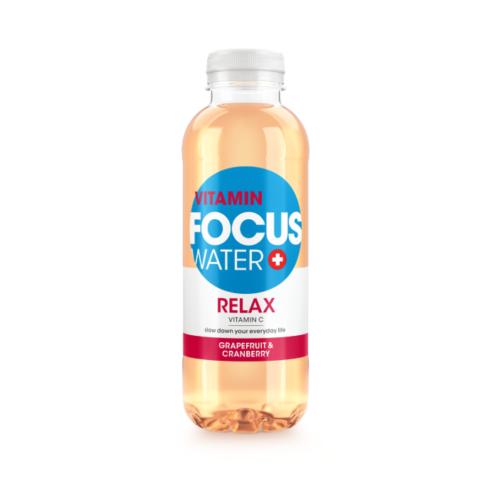 Focuswater Relax Pamplemousse & Cranberry Pet*